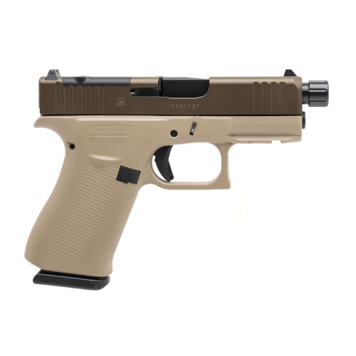 Glock 43X MOS 2 Tone Threaded 9mm - Copper Custom Armament